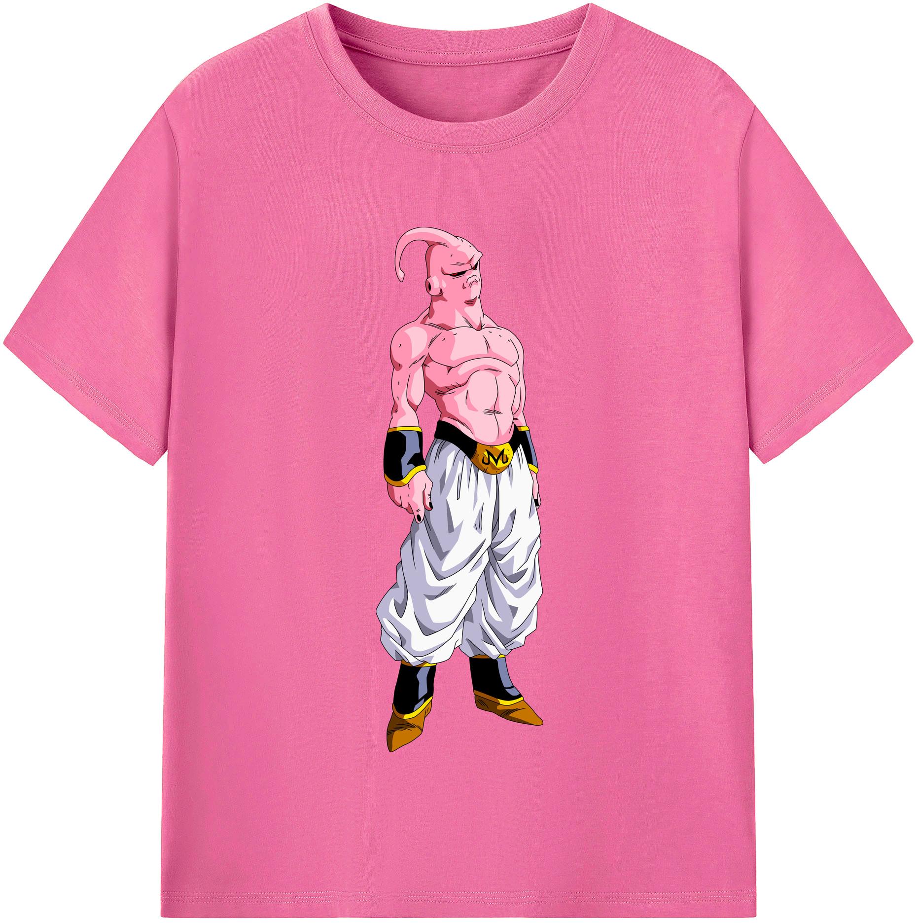 （画像用） ドラゴンボール 魔人ブウ DRAGON BALL Majin Buu レディースカジュアルプリントTシャツ（綿100％）